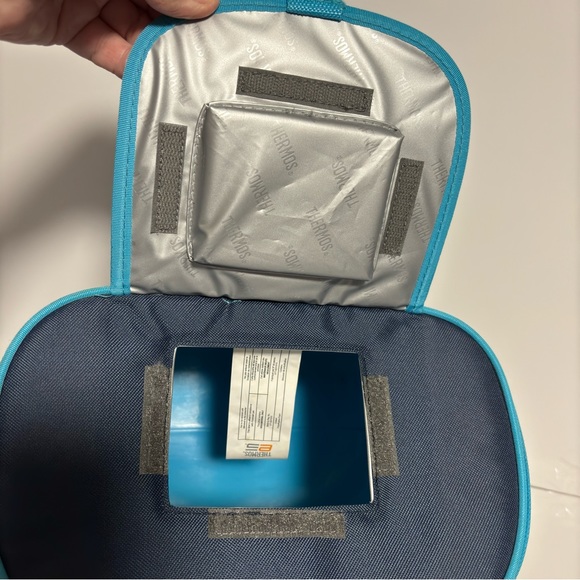 THERMOS Elementz Cooler Lunch Tote Soft Shell Hard Plastic Liner EZ access flap - Picture 4 of 14